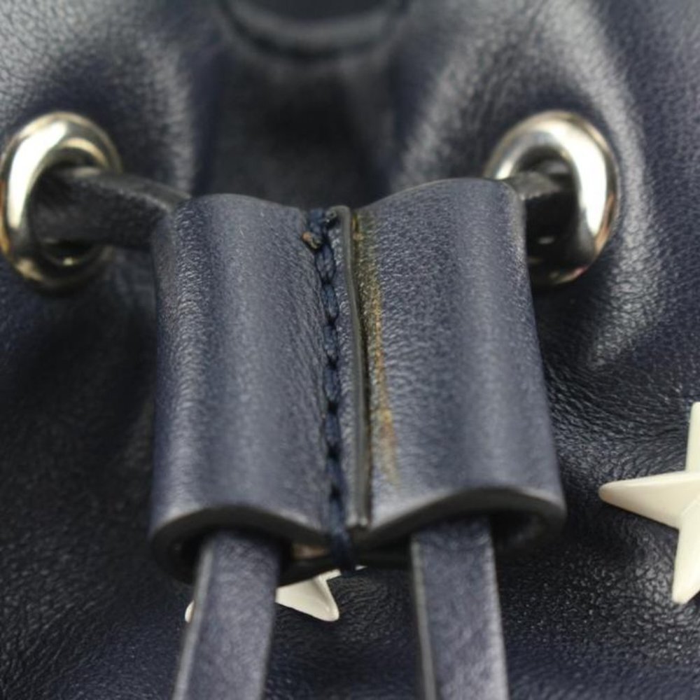 Red Valentino Navy Leather Star Mini Backpack 113re49 - Picture 12 of 12